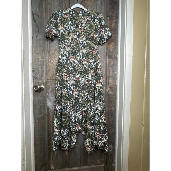 Banana Republic Wrap Dress Women’s Size 2 Jungle Print Hidden Tigers - Picture 7 of 8